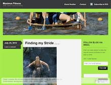 Tablet Screenshot of maximusfitness.wordpress.com