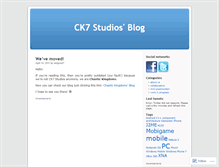 Tablet Screenshot of ck7studios.wordpress.com