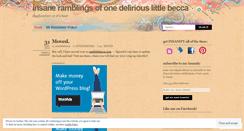 Desktop Screenshot of onelittlebecca.wordpress.com