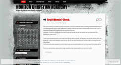 Desktop Screenshot of horizonchristianacademy.wordpress.com