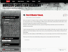 Tablet Screenshot of horizonchristianacademy.wordpress.com