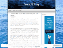 Tablet Screenshot of fromsinking.wordpress.com