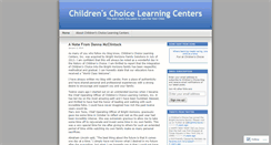 Desktop Screenshot of cclcchildcare.wordpress.com