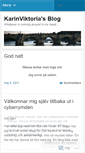 Mobile Screenshot of karinviktoria.wordpress.com