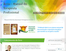 Tablet Screenshot of manualdoterapeutaprofissional.wordpress.com