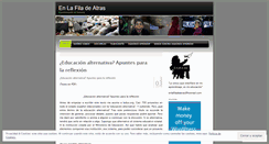 Desktop Screenshot of enlafiladeatras.wordpress.com
