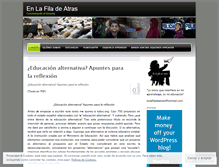 Tablet Screenshot of enlafiladeatras.wordpress.com