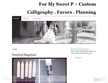 Tablet Screenshot of formysweetp.wordpress.com