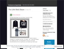Tablet Screenshot of loveyouruniqueness.wordpress.com