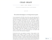 Tablet Screenshot of chadmgraff.wordpress.com