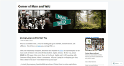 Desktop Screenshot of cornerofmainandwild.wordpress.com