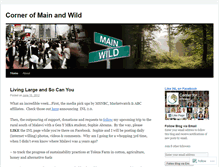 Tablet Screenshot of cornerofmainandwild.wordpress.com