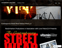 Tablet Screenshot of contemporarystreetwear.wordpress.com