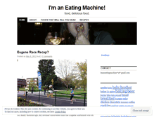 Tablet Screenshot of eatingmachine.wordpress.com