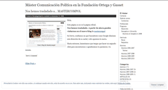 Desktop Screenshot of masterpolitica.wordpress.com