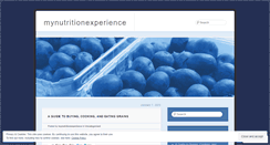 Desktop Screenshot of mynutritionexperience.wordpress.com
