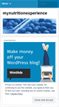 Mobile Screenshot of mynutritionexperience.wordpress.com