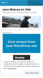 Mobile Screenshot of janamatusz.wordpress.com