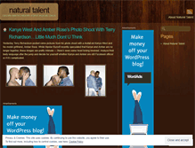 Tablet Screenshot of naturalxtalent.wordpress.com