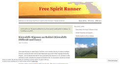 Desktop Screenshot of freespiritrunner.wordpress.com