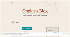 Desktop Screenshot of ongie7.wordpress.com