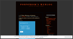 Desktop Screenshot of pornprom.wordpress.com