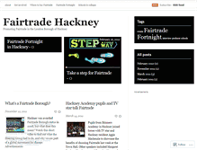 Tablet Screenshot of fairtradehackney.wordpress.com