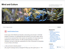 Tablet Screenshot of mindandculture.wordpress.com