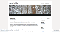 Desktop Screenshot of elaineykelleher.wordpress.com