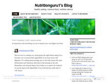 Tablet Screenshot of nutritionguru1.wordpress.com