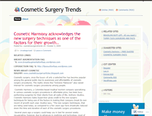 Tablet Screenshot of cosmeticsurgerytrends.wordpress.com