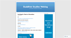 Desktop Screenshot of buddhiststudies.wordpress.com