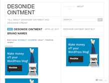 Tablet Screenshot of desonideointment.wordpress.com