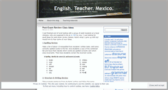 Desktop Screenshot of englishteachermexico.wordpress.com