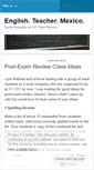 Mobile Screenshot of englishteachermexico.wordpress.com