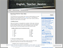 Tablet Screenshot of englishteachermexico.wordpress.com