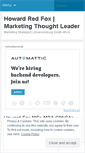 Mobile Screenshot of howardredfox.wordpress.com