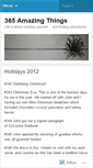 Mobile Screenshot of 365amazingthings.wordpress.com