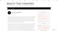 Desktop Screenshot of beautytherapies.wordpress.com