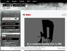 Tablet Screenshot of dmegmagazine.wordpress.com