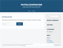 Tablet Screenshot of paypalcouponcode.wordpress.com