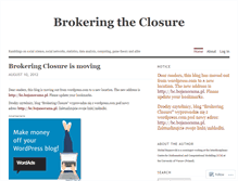 Tablet Screenshot of brokeringclosure.wordpress.com