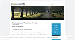 Desktop Screenshot of elcaminoamarillo.wordpress.com