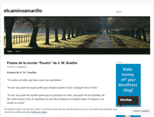 Tablet Screenshot of elcaminoamarillo.wordpress.com