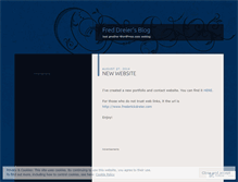 Tablet Screenshot of freddreier.wordpress.com