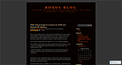 Desktop Screenshot of boxoblog.wordpress.com