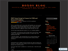 Tablet Screenshot of boxoblog.wordpress.com