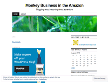 Tablet Screenshot of monkeybusinessinyasuni.wordpress.com