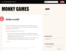 Tablet Screenshot of monkygames.wordpress.com