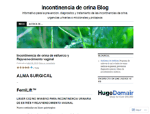 Tablet Screenshot of incontinenciadeorina.wordpress.com